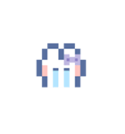 お顔うしゃぎ！！4 紫色（個別スタンプ：5）