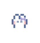 お顔うしゃぎ！！4 紫色（個別スタンプ：8）
