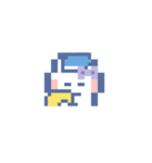 お顔うしゃぎ！！4 紫色（個別スタンプ：17）