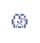 お顔うしゃぎ！！4 紫色（個別スタンプ：19）