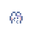 お顔うしゃぎ！！4 紫色（個別スタンプ：24）