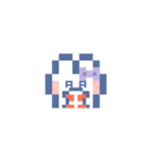 お顔うしゃぎ！！4 紫色（個別スタンプ：27）