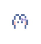 お顔うしゃぎ！！4 紫色（個別スタンプ：37）
