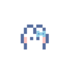 お顔うしゃぎ！！4 紫色（個別スタンプ：38）