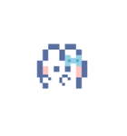 お顔うしゃぎ！！4 水色（個別スタンプ：22）