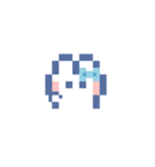 お顔うしゃぎ！！4 水色（個別スタンプ：23）