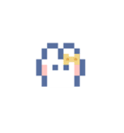 お顔うしゃぎ！！4 水色（個別スタンプ：36）