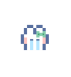 お顔うしゃぎ！！4 緑色（個別スタンプ：5）