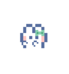 お顔うしゃぎ！！4 緑色（個別スタンプ：22）