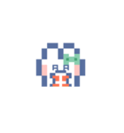 お顔うしゃぎ！！4 緑色（個別スタンプ：27）