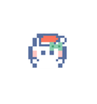 お顔うしゃぎ！！4 緑色（個別スタンプ：31）