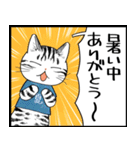 暑い暑い言ってる猫のスタンプ（個別スタンプ：4）
