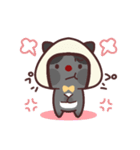 おにぎり帽子の黒猫ちゃん（個別スタンプ：20）