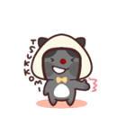 おにぎり帽子の黒猫ちゃん（個別スタンプ：21）