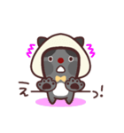 おにぎり帽子の黒猫ちゃん（個別スタンプ：37）