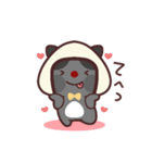 おにぎり帽子の黒猫ちゃん（個別スタンプ：40）