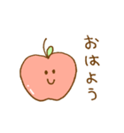 かわいい♡ゆるりんご（個別スタンプ：1）
