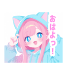ラブリーパーカーの女の子スタンプ（個別スタンプ：29）