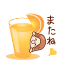 ☆元気でゆるーい☆ グルメの日常スタンプ（個別スタンプ：16）