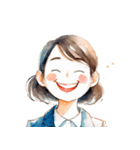 『笑・喜スタンプ』…アイコン百面相（個別スタンプ：14）