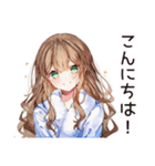 お風呂上り★美容好き女子（個別スタンプ：3）
