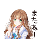 お風呂上り★美容好き女子（個別スタンプ：16）