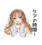 お風呂上り★美容好き女子（個別スタンプ：28）
