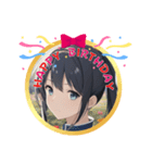 AI美少女・誕生日おめでとう☆ありがとう（個別スタンプ：2）
