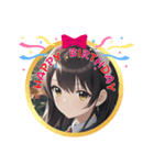 AI美少女・誕生日おめでとう☆ありがとう（個別スタンプ：4）