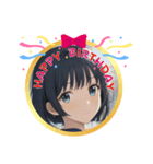 AI美少女・誕生日おめでとう☆ありがとう（個別スタンプ：6）