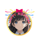 AI美少女・誕生日おめでとう☆ありがとう（個別スタンプ：8）