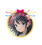 AI美少女・誕生日おめでとう☆ありがとう（個別スタンプ：11）