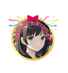 AI美少女・誕生日おめでとう☆ありがとう（個別スタンプ：14）