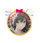 AI美少女・誕生日おめでとう☆ありがとう（個別スタンプ：15）