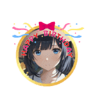 AI美少女・誕生日おめでとう☆ありがとう（個別スタンプ：19）