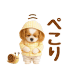 大人可愛いキャバリアで梅雨の気づかい敬語（個別スタンプ：32）