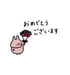 うさぎだけ。働く。日常。（個別スタンプ：34）