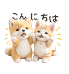 初夏♡ほんわか豆柴とネコ（個別スタンプ：3）