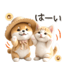 初夏♡ほんわか豆柴とネコ（個別スタンプ：6）