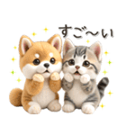 初夏♡ほんわか豆柴とネコ（個別スタンプ：16）