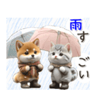 初夏♡ほんわか豆柴とネコ（個別スタンプ：20）