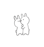 ウサギが恋に落ちるとき（個別スタンプ：5）