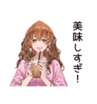 飲み女子のワイワイ集合（個別スタンプ：11）