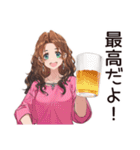 飲み女子のワイワイ集合（個別スタンプ：13）