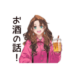 飲み女子のワイワイ集合（個別スタンプ：27）