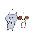 灰色キャットと猫ともだち（個別スタンプ：20）