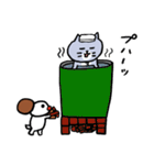 灰色キャットと猫ともだち（個別スタンプ：24）