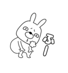 【毎日使える】ウサギのうさ男52（個別スタンプ：11）