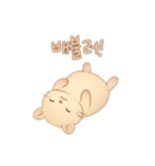 2種類のハムスター韓国語（個別スタンプ：9）