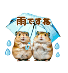 梅雨初夏♡ハムスター（個別スタンプ：1）